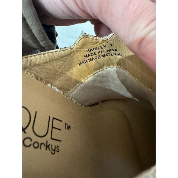 Boutique by Corkys Snakeskin Mules Size 7 Pointed Toe Western Cowgirl Glam - Picture 7 of 7